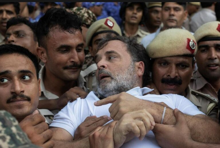 Rahul Gandhi Detained During Protest Near PM Residence