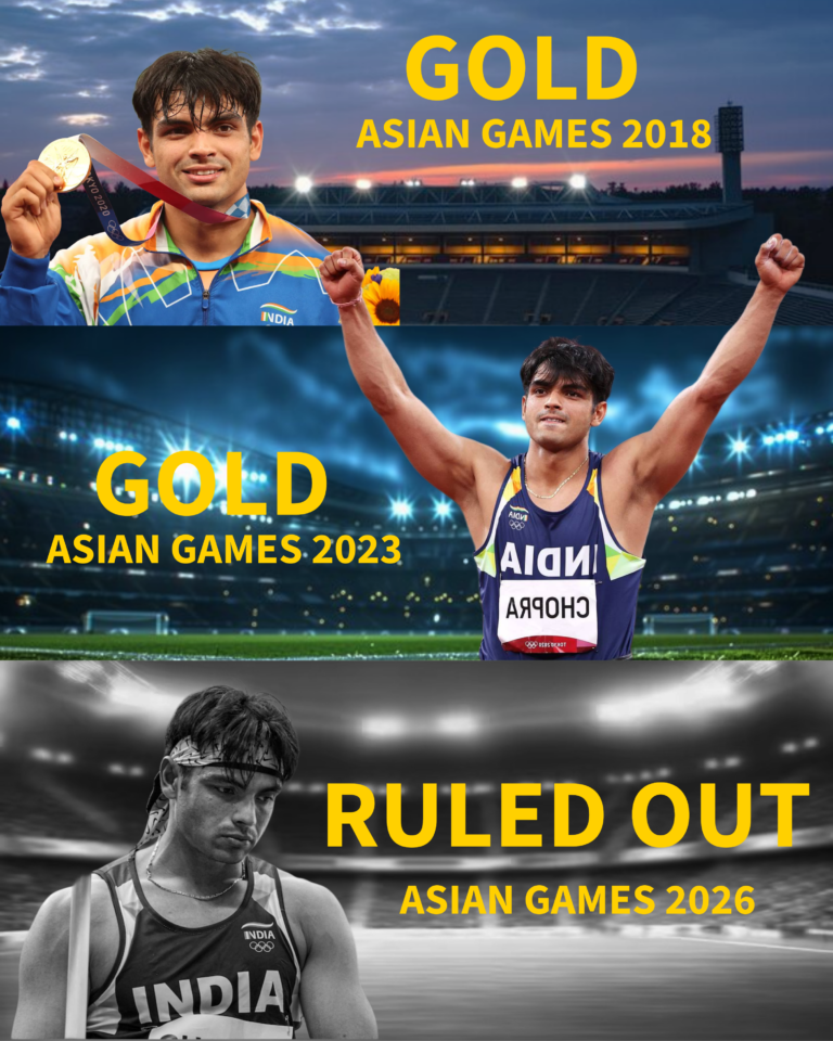 Keywords: Neeraj Chopra, Asian Games 2026, Neeraj Chopra injury, ankle ligament tear, javelin throw India, Aichi Nagoya Asian Games, Neeraj Chopra news, Diamond League Final Brussels, World Athletics Ultimate Championships